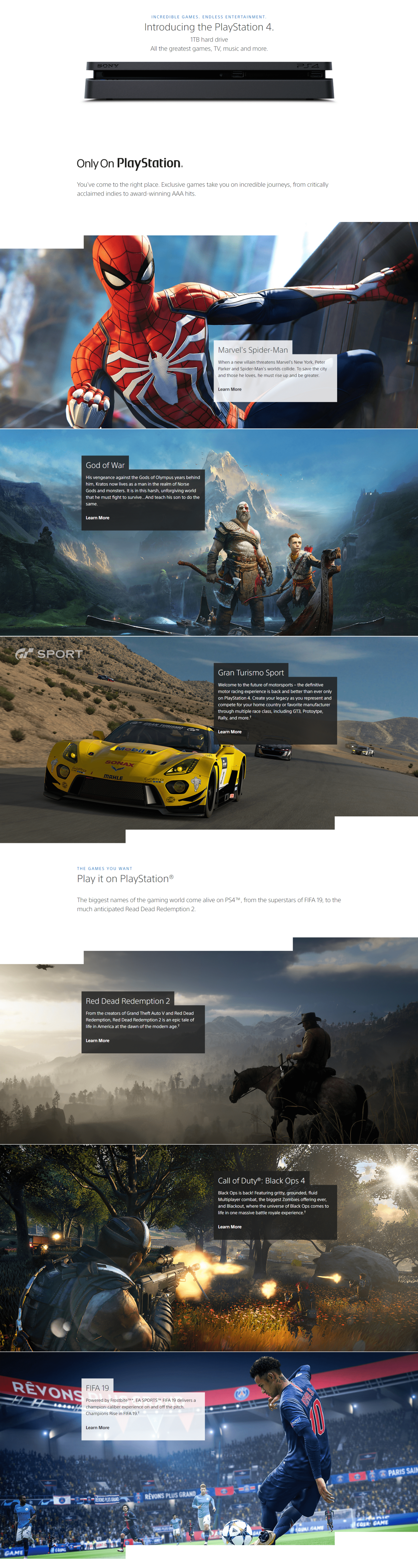 Sony PlayStation 4 / Ps4 Slim Gaming Console (Brand New)