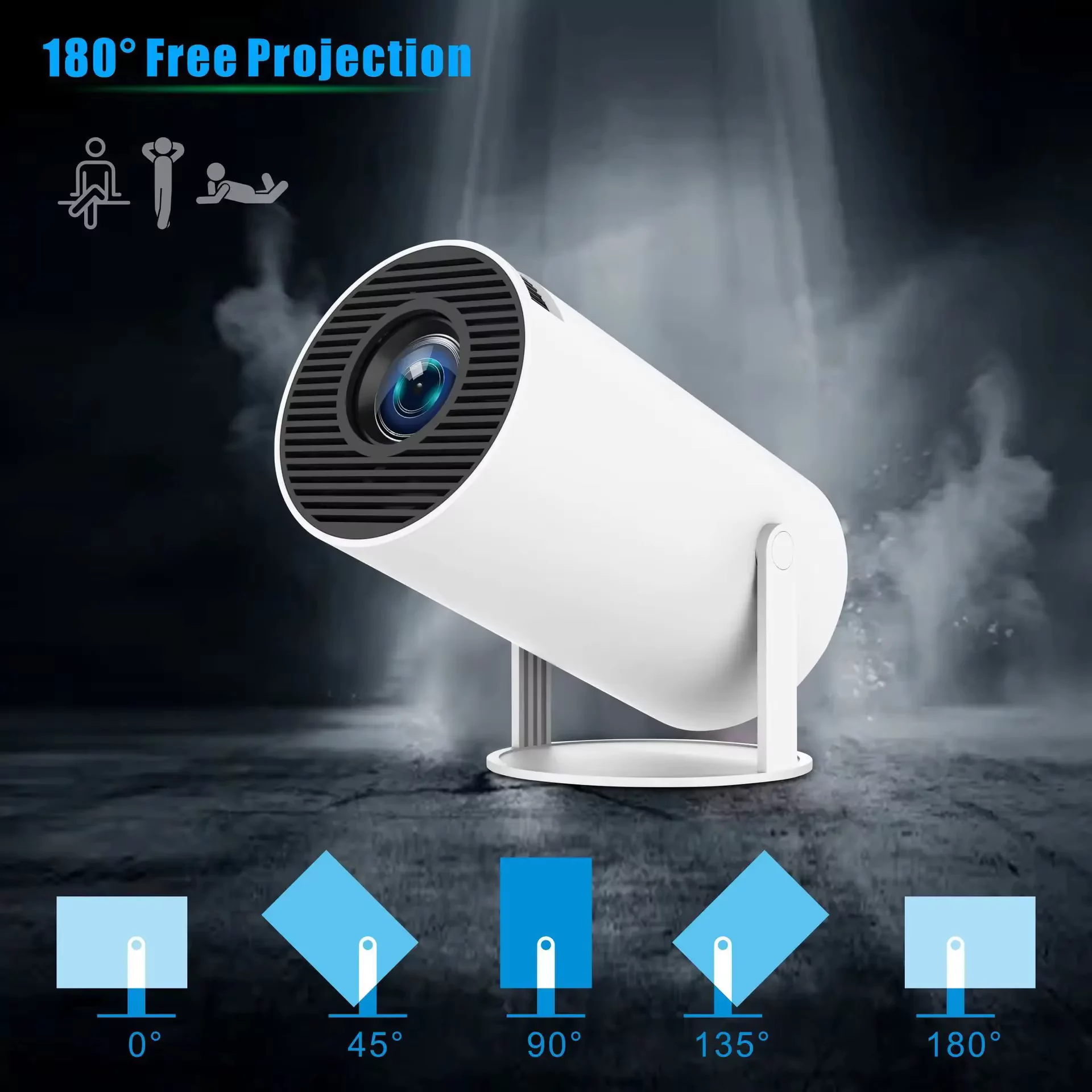 M300 MAX Projector Android + Game with 02 Wireless Controllers