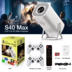 S40 MAX Projector Android + Game with 02 Wireless Controllers