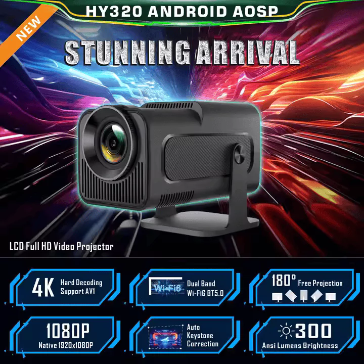 HY320 Android Projector 300 ANSI