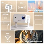 GF L018 Native 1080P 650 ANSI 4K Auto Focus Android Projector