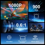 GF HY450 900ANSI Ultra Short Throw WIFI 6 Android Projector