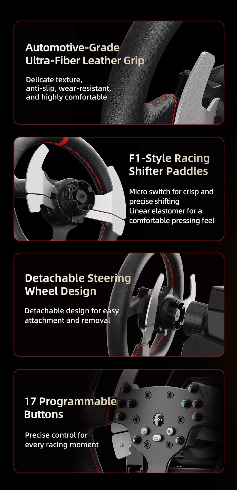 PXN V10 Ultra Direct Drive Racing Wheel